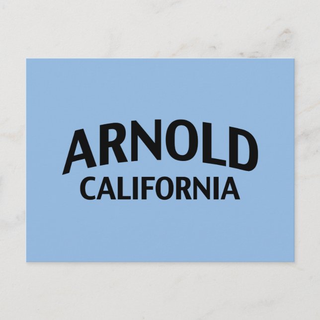 Postal Arnold California (Anverso)