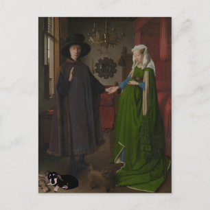 Postal Arnolfini con Dachshund - Galería Nacional