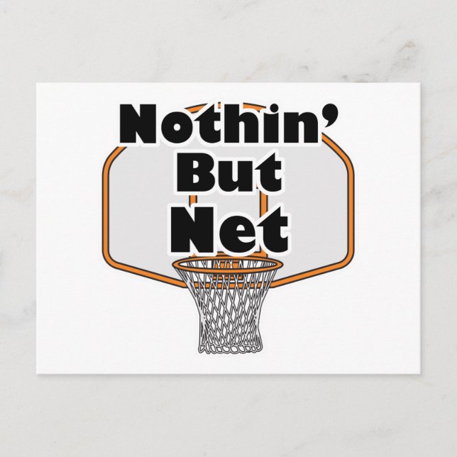 Postal aro de baloncesto nothin but net (Anverso)