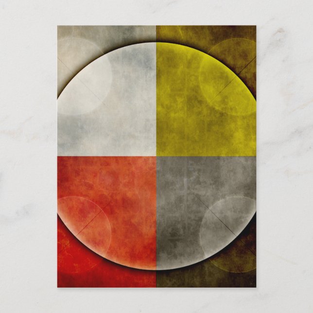 Postal Aro sagrado del nativo americano (Anverso)