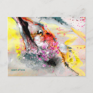 Postal "aroma de amor"