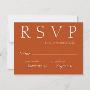 Postal Aroma de terracota y bodas blancas lindo RSVP