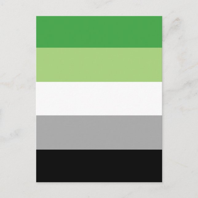 Postal Aromantic Pride Flag  Postkarte (Anverso)