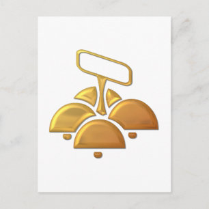 Postal Aromas dorados de la iglesia "3-D"