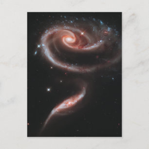 Postal Arp 273 Galaxias Interactivas (Telescopio Hubble)