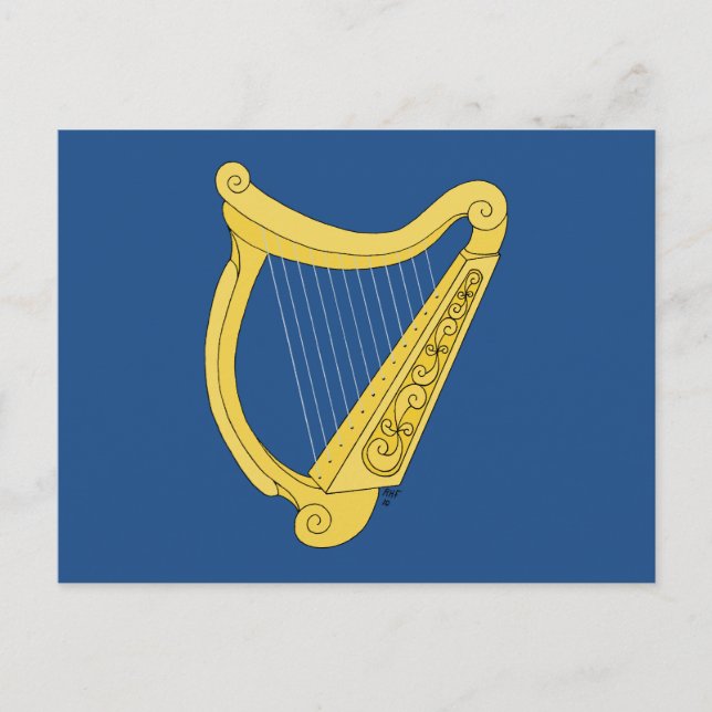 Postal Arpa irlandesa (Anverso)