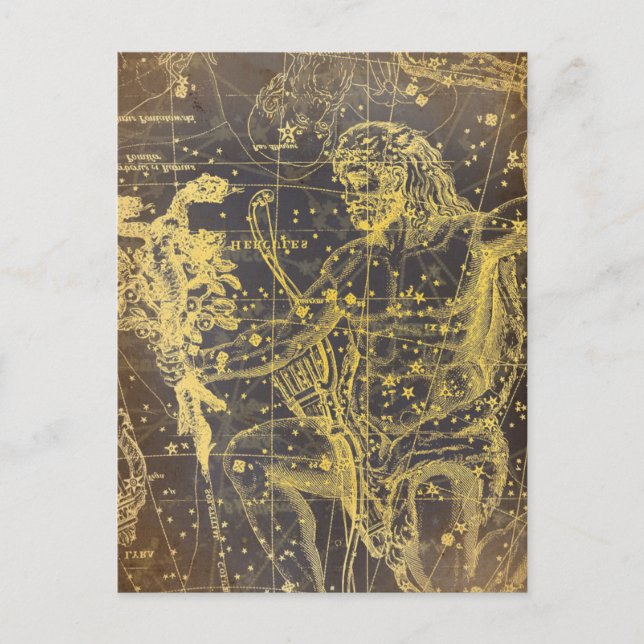 Postal Arquero Celesstial Vintage (Anverso)