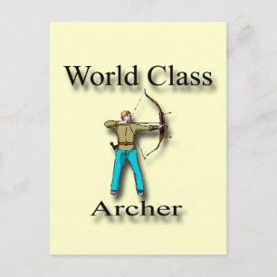Postal Arquero de clase mundial negro