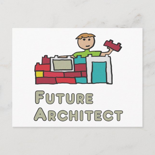 Postal Arquitecto de futuro (Anverso)