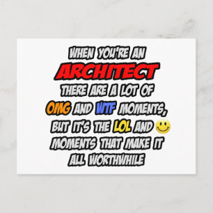 Postal Arquitecto. OMG WTF LOL