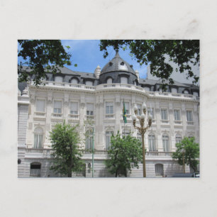 Postal arquitectura blanca de buenos aires