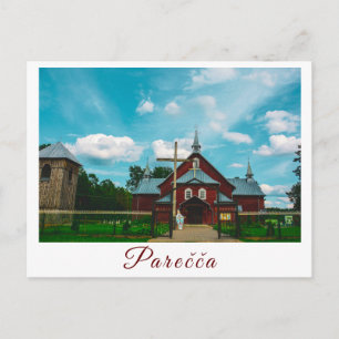 Postal Arquitectura católica de Porechye Parecca en Bielo