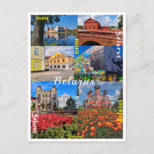 Postal Arquitectura de Bielorrusia Minsk Grodno Pinsk Bor