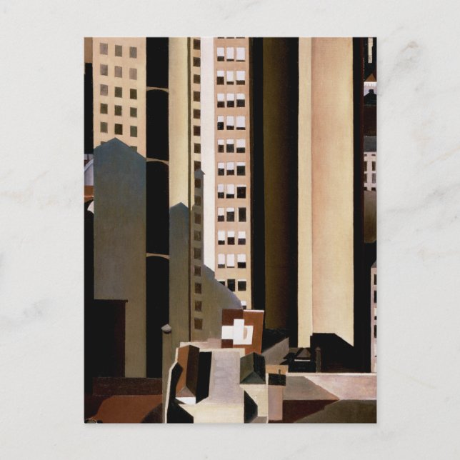 Postal Arquitectura de época, rascacielos de Sheeler, 192 (Anverso)