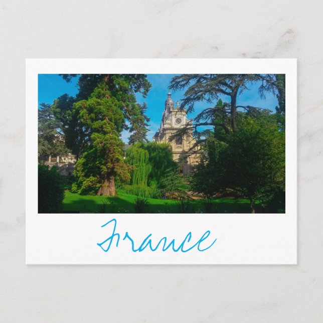 Postal Arquitectura de Francia Naturaleza francesa (Anverso)