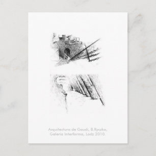 Postal Arquitectura de Gaudi, B.Ryczko, G. I., Lodz 2010.