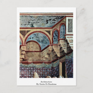 Postal Arquitectura de Giotto Di Bondone