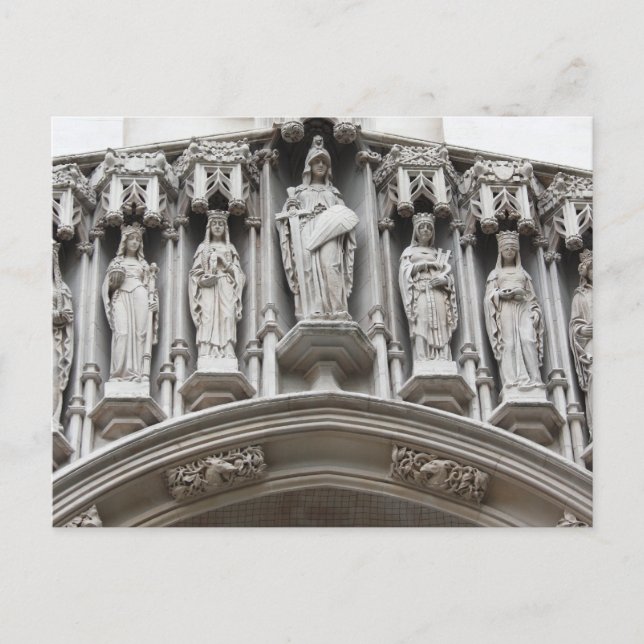 Postal arquitectura de la abadía de westminster construcc (Anverso)