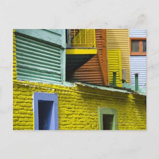 Postal Arquitectura de La Boca, El Caminito 2 (Anverso)