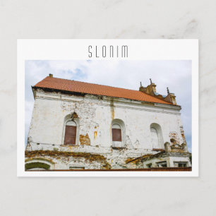 Postal Arquitectura de la Gran Sinagoga de Slonim en Biel