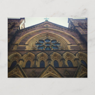 Postal Arquitectura de la Iglesia Católica en Manhattan
