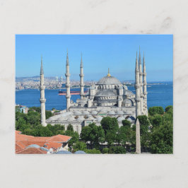 Postal Arquitectura de la Mezquita Azul de Estambul Turqu