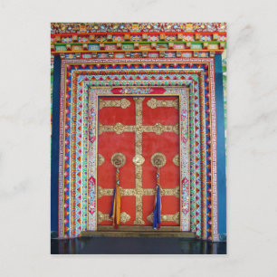 Postal Arquitectura de monasterios budistas tibetanos de 
