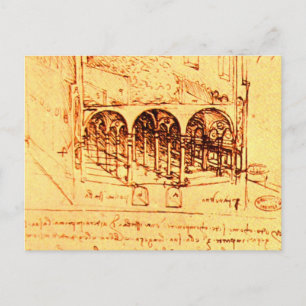 Postal ARQUITECTURA DE RENACIMIENTO, pergamino antiguo
