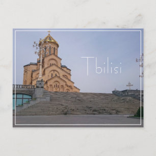 Postal Arquitectura de Sameba en Tiflis Georgia Cityscape
