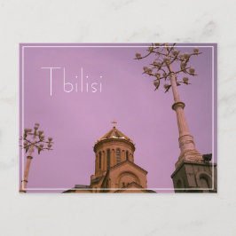Postal Arquitectura de Sameba en Tiflis Georgia Cityscape