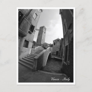Postal Arquitectura de Venecia, puentes y iglesias, Itali