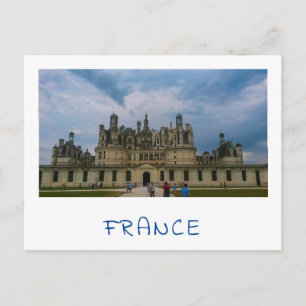 Postal Arquitectura del castillo de Chambord Francia