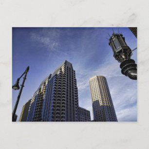 Postal Arquitectura del centro de Boston