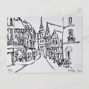 Postal Arquitectura   Dinan, Bretaña, Francia