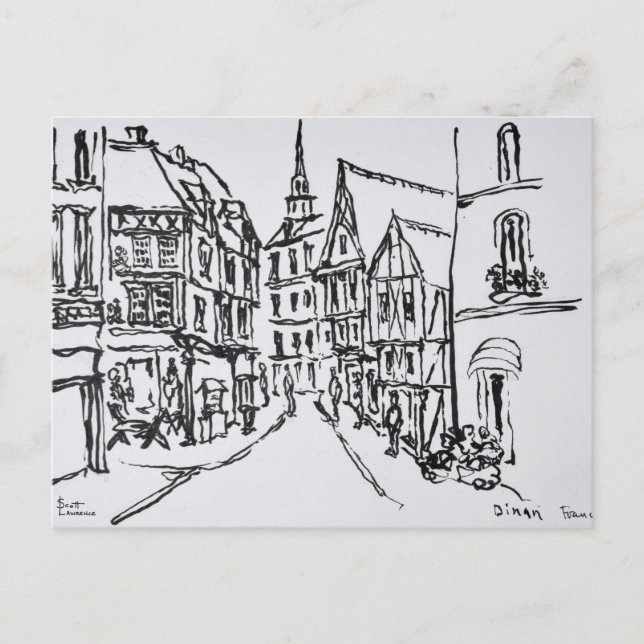 Postal Arquitectura | Dinan, Bretaña, Francia (Anverso)