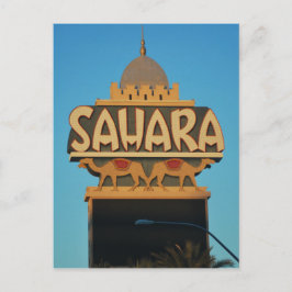 Postal Arquitectura emblemática del casino Sahara de Las