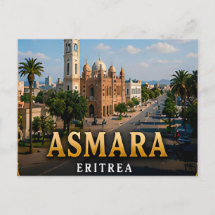 Postal Arquitectura italiana de Asmara y Eritrea eterna