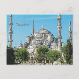 Postal Arquitectura Mezquita Azul Estambul Turquía Vista 