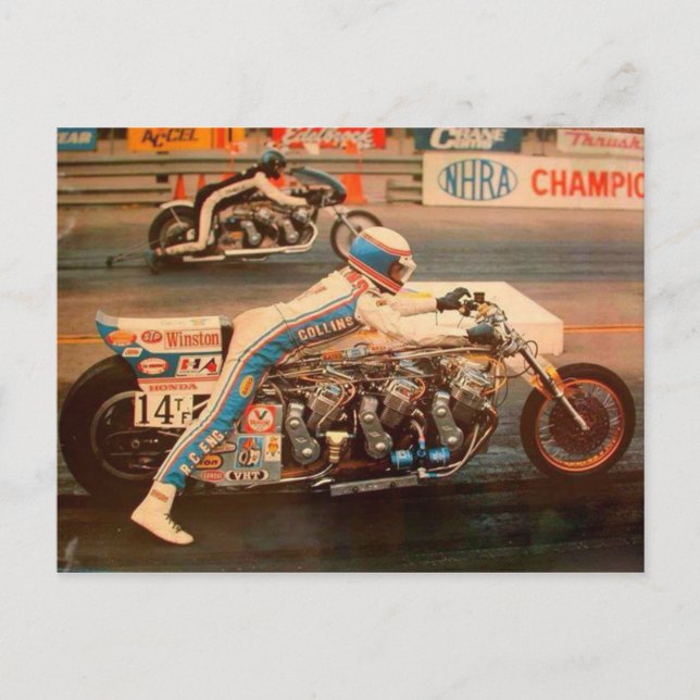 POSTAL ARRASTRAR CARRERAS. (Anverso)