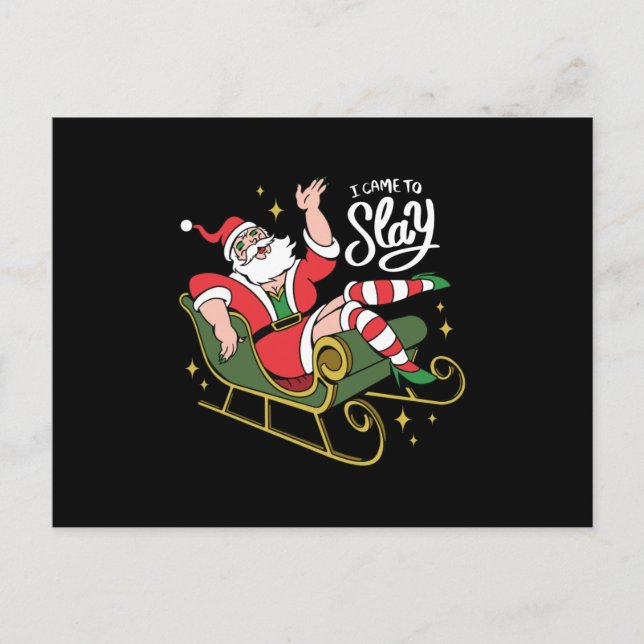 Postal Arrastrar Santa Reina (Anverso)