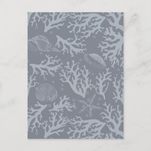 Postal Arrecife de coral de estilo hipster