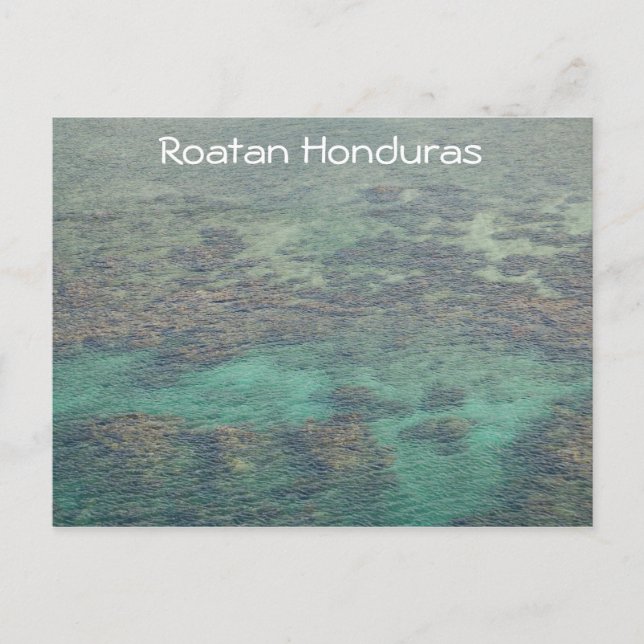 Postal Arrecife de coral de Honduras (Anverso)