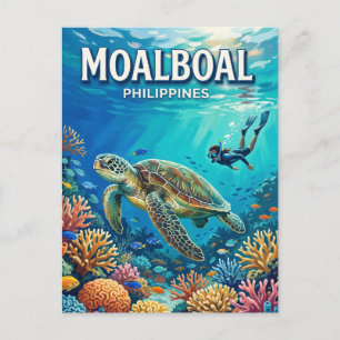 Postal Arrecife de Tortugas Moalboal Filipinas
