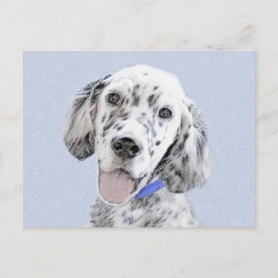 Postal Arreglo de inglés azul Belton Pintura de perro