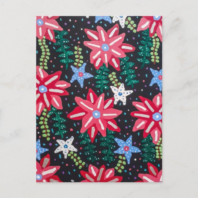 Postal Arreglo floral audaz (Anverso)