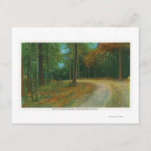 Postal Arriba de la avenida media del campo de batalla de