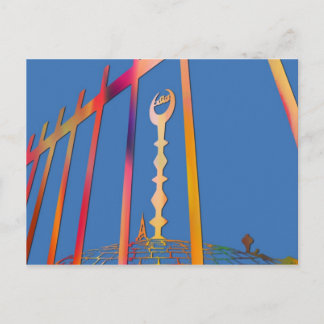 Postal Arriba de una mezquita