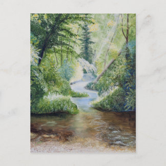 Postal Arriba La Pintura De Aceite De La Grieta