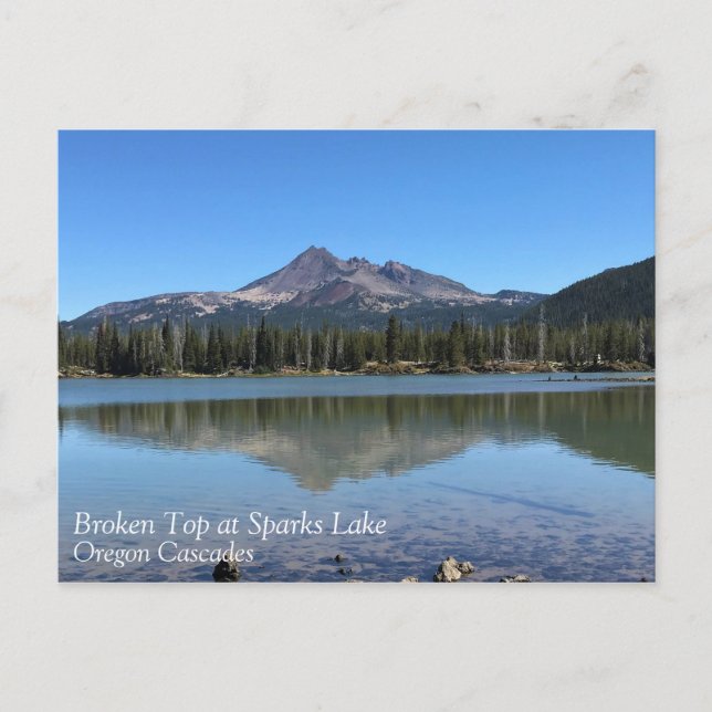 Postal Arriba roto en el lago Sparks, OR (Anverso)