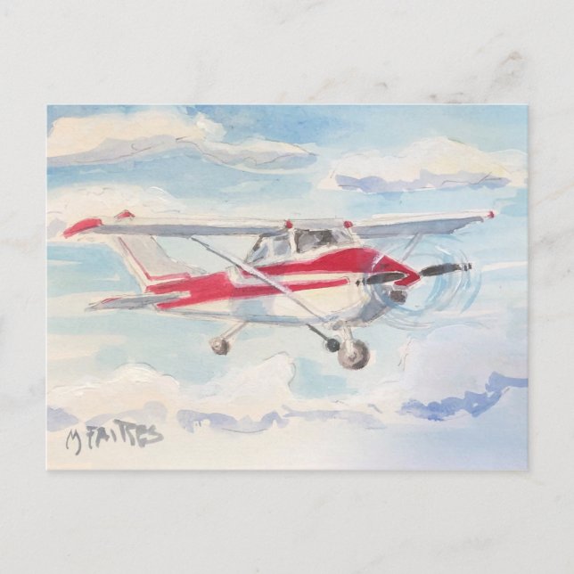 Postal Arriba y lejos (Anverso)